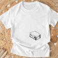 Easily Distracted By Dogs Books Reader Saying T-Shirt Gifts for Old Men