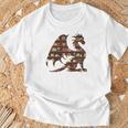 Easily Distracted By Dragons And Books Mythical Bookworm T-Shirt Gifts for Old Men