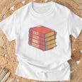 Eat Sleep Books Repeat Book Lover Reading Bookworm Teacher T-Shirt Gifts for Old Men