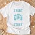Every Picture Tells A Story Book Camera Lens Photography T-Shirt Gifts for Old Men Every Picture Tells A Story Book Camera Lens Photography T-Shirt Gifts for Old Men