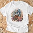 Fantasy Dragon Books Floral Boho Bookworm T-Shirt Gifts for Old Men Fantasy Dragon Books Floral Boho Bookworm T-Shirt Gifts for Old Men