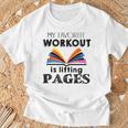 My Favorite Workout Is Lifting Pages Reading Books Shirt T-Shirt Gifts for Old Men My Favorite Workout Is Lifting Pages Reading Books Shirt T-Shirt Gifts for Old Men