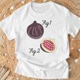 Fig 1 Figs Fruit Scientific Drawing Textbook Graphic T-Shirt Gifts for Old Men