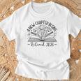 Floral Book a New Chapter Begins Retired Retirement Teacher T-Shirt Gifts for Old Men