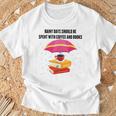 Gloomy Rainy Days Should Be Spent With Coffee And Books T-Shirt Gifts for Old Men