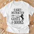 Goat Quote Easily Distracted By Goats And Books Lover T-Shirt Gifts for Old Men Goat Quote Easily Distracted By Goats And Books Lover T-Shirt Gifts for Old Men