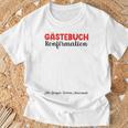 Guestlist Guestbook Youth Consecration Confirmation Raglan Baseball Tee T-Shirt Gifts for Old Men