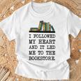 My Heart Led Me To The Bookstore Book Lover Reading T-Shirt Gifts for Old Men My Heart Led Me To The Bookstore Book Lover Reading T-Shirt Gifts for Old Men