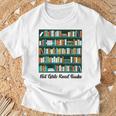 Hot Girl Read Books T-Shirt Gifts for Old Men