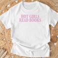 Hot Girls Read Books For Book Lovers & Readers T-Shirt Gifts for Old Men