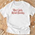 Hot Girls Read Books For Book Lovers T-Shirt Gifts for Old Men Hot Girls Read Books For Book Lovers T-Shirt Gifts for Old Men