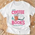 Iced Coffee & Books Reading Lover Trendy Summer Premium Tri-Blend T-Shirt Gifts for Old Men