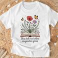 Ideas Take Root Where Imagination Grows Book Lover Quote T-Shirt Gifts for Old Men
