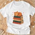 I'm A Book Character Believe Me Cat Reader Bookworm T-Shirt Gifts for Old Men