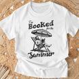 I'm Booked For The Summer Retro Vacation Beach Read Book Men T-Shirt Gifts for Old Men