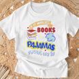 If It Involves Books And Pajamas Count Me In T-Shirt Gifts for Old Men