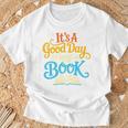It's A Good Day To Read A Book Library Bookworm Premium Tri-Blend T-Shirt Gifts for Old Men