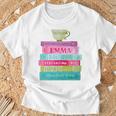 Jane Austen Book Stack Tea Fans Vintage Literary Premium Tri-Blend T-Shirt Gifts for Old Men Jane Austen Book Stack Tea Fans Vintage Literary Premium Tri-Blend T-Shirt Gifts for Old Men