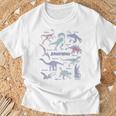 Jurassic World Dinosaurs Textbook Page T-Shirt Gifts for Old Men