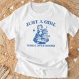 Just a Girl Who Loves Books Book Lover Bookish T-Shirt Gifts for Old Men Just a Girl Who Loves Books Book Lover Bookish T-Shirt Gifts for Old Men