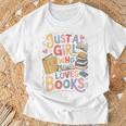 Just a Girl Who Loves Books Bookish Readers Book Lover Girls T-Shirt Gifts for Old Men Just a Girl Who Loves Books Bookish Readers Book Lover Girls T-Shirt Gifts for Old Men