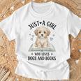 Just A Girl Who Loves Books And Dogs Puppy Pet Lover T-Shirt Gifts for Old Men Just A Girl Who Loves Books And Dogs Puppy Pet Lover T-Shirt Gifts for Old Men