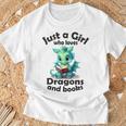 Just a Girl Who Loves Dragons And Books Dragon For Kids T-Shirt Gifts for Old Men Just a Girl Who Loves Dragons And Books Dragon For Kids T-Shirt Gifts for Old Men
