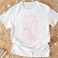 Just A Girl Who Loves Tea Books & Her Cat Cute Tea Drinker T-Shirt Gifts for Old Men