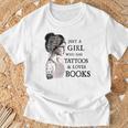 Just A Girl Who Has Tattoos And Loves Books T-Shirt Gifts for Old Men Just A Girl Who Has Tattoos And Loves Books T-Shirt Gifts for Old Men