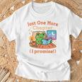Just One More Chapter Bookish Book Kawaii Frog Reading Book T-Shirt Gifts for Old Men
