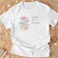 Just One More Chapter Cozy Pastel Bookworm Cute Book Reader Premium Tri-Blend T-Shirt Gifts for Old Men