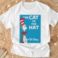 Kids Dr Seuss The Cat In The Hat Book Cover Performance T-Shirt Gifts for Old Men