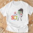 Kids Mung Bean Let's Sci Out Science Shirt Bean World Books T-Shirt Gifts for Old Men