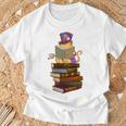 Kittens Cats Tea Party And Books T-Shirt Gifts for Old Men Kittens Cats Tea Party And Books T-Shirt Gifts for Old Men