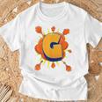 Letter G Initial Comic Book Vintage Matching Family Fun T-Shirt Gifts for Old Men