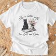 Life Better With 2 Cats Books Kitten Kitty Women Girls Kids T-Shirt Gifts for Old Men Life Better With 2 Cats Books Kitten Kitty Women Girls Kids T-Shirt Gifts for Old Men