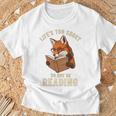 Life’s Too Short To Not Be Reading Cute Fox Book Lover Premium Tri-Blend T-Shirt Gifts for Old Men
