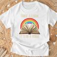 Take A Look It In A Book Retro Rainbow Reading Teacher T-Shirt Gifts for Old Men Take A Look It In A Book Retro Rainbow Reading Teacher T-Shirt Gifts for Old Men