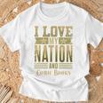 I Love My Nation And Comic Books – Patriotic American Premium Tri-Blend T-Shirt Gifts for Old Men
