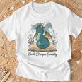 Magical Book Dragon Fantasy Reading Enthusiast Art T-Shirt Gifts for Old Men Magical Book Dragon Fantasy Reading Enthusiast Art T-Shirt Gifts for Old Men