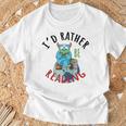 Monster Love Reading Animal Book Lover I'd Rather Be Reading Raglan Baseball Tee T-Shirt Gifts for Old Men Monster Love Reading Animal Book Lover I'd Rather Be Reading Raglan Baseball Tee T-Shirt Gifts for Old Men