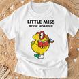 Mr Men Little Miss Meme Little Miss Book Hoarder T-Shirt Gifts for Old Men