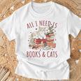 All I Need Is Books And Cats Valentines Day Reading Bookworm T-Shirt Gifts for Old Men All I Need Is Books And Cats Valentines Day Reading Bookworm T-Shirt Gifts for Old Men