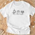 My Needs Are Simple Coffee Dog Paw Books Cozy Reading Lover Premium Tri-Blend T-Shirt Gifts for Old Men
