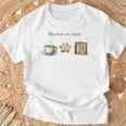 My Needs Are Simple Coffee Paw And Books Vintage T-Shirt Gifts for Old Men My Needs Are Simple Coffee Paw And Books Vintage T-Shirt Gifts for Old Men