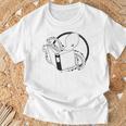 Nerdy Book Lover Shirt Kraken Open A Book T-Shirt Gifts for Old Men