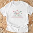 New Chapter Begins Retired 2026 Floral Book Retirement Women T-Shirt Gifts for Old Men
