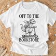 Off To The Bookstore Reading Bookworm T-Shirt Gifts for Old Men