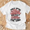 Once Upon a Time There Was a Girl Bookmark And Books T-Shirt Gifts for Old Men Once Upon a Time There Was a Girl Bookmark And Books T-Shirt Gifts for Old Men