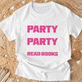 I Like To Party And By Party I Mean Read Books Book Reading T-Shirt Gifts for Old Men